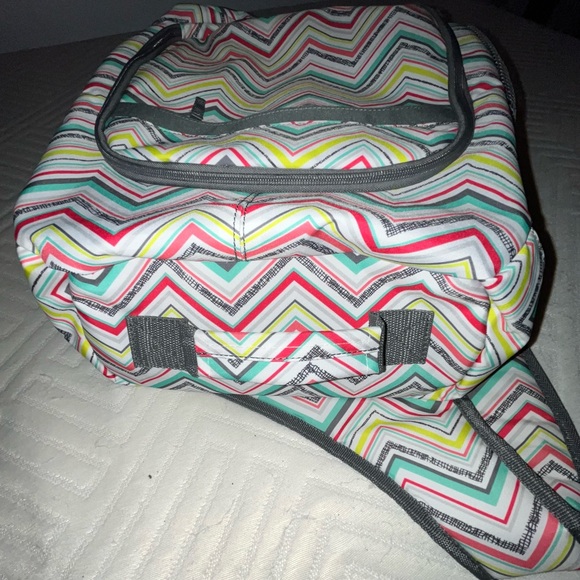 Thirty-One. Colorful Chevron Pattern Backpack - Picture 5 of 5